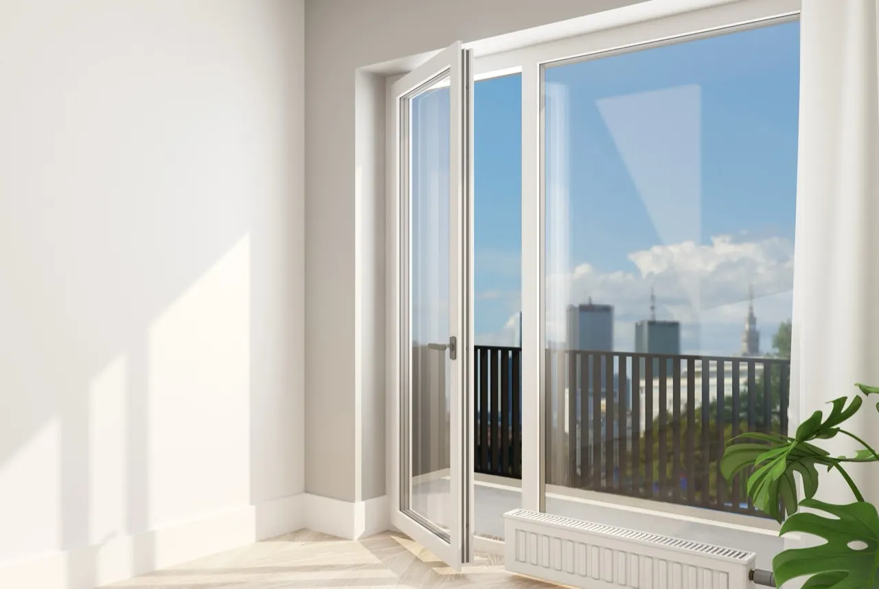 White uPVC window